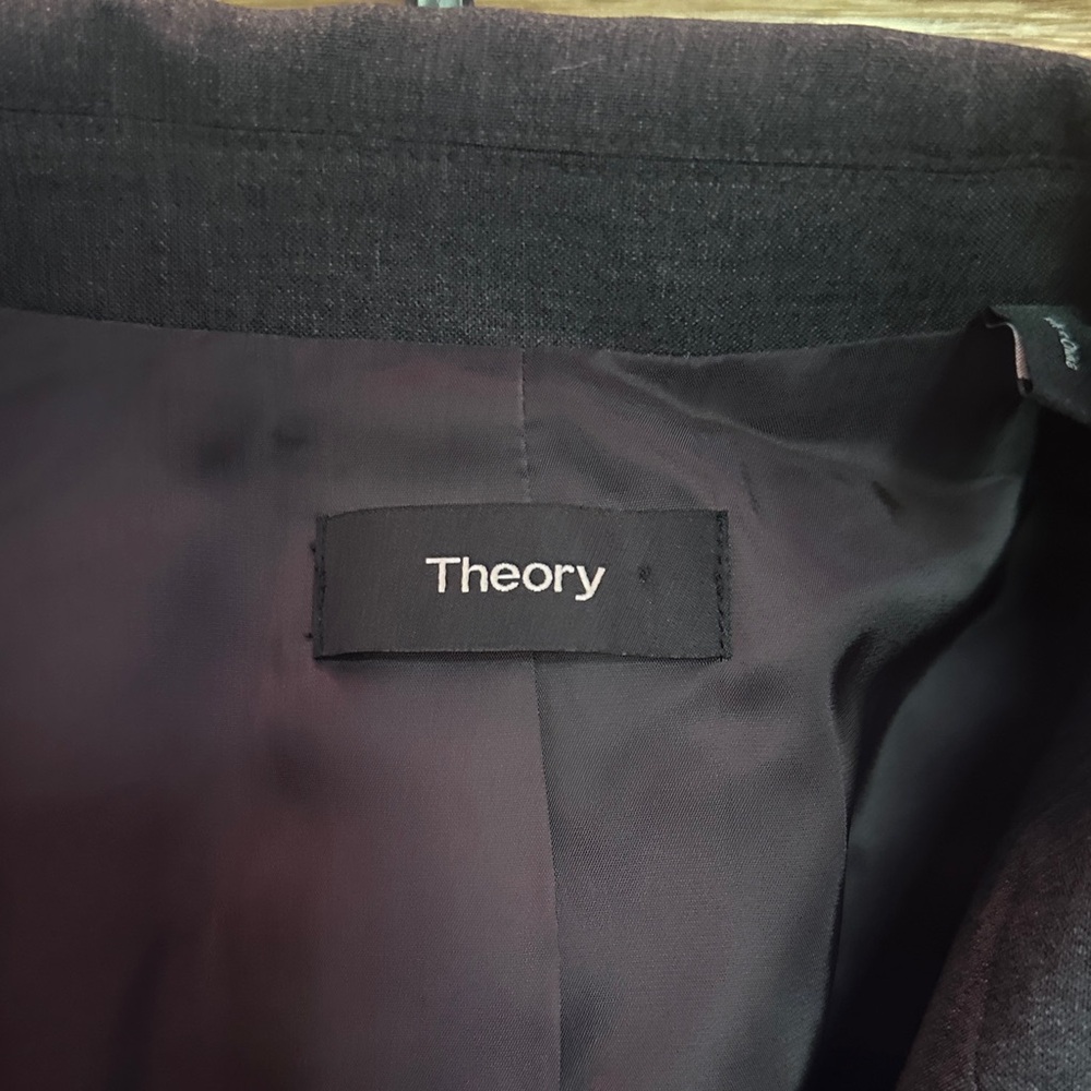 Theory Charcoal Women's oversized Blazer - Picture 2 of 7